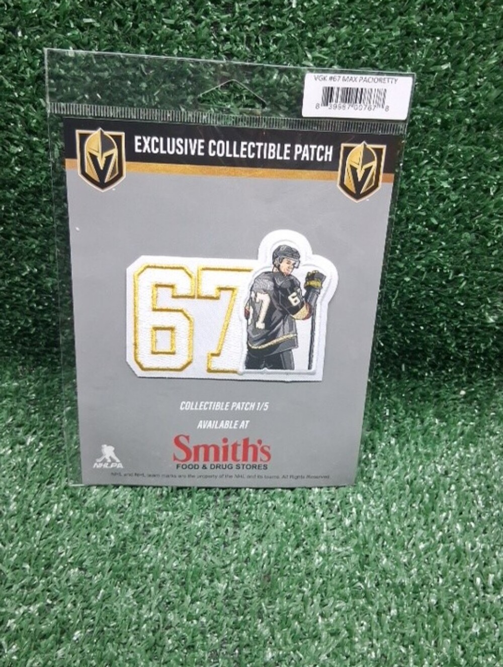NEW Vegas Golden Knights Hockey Collectible Patch MAX PACIORETTY